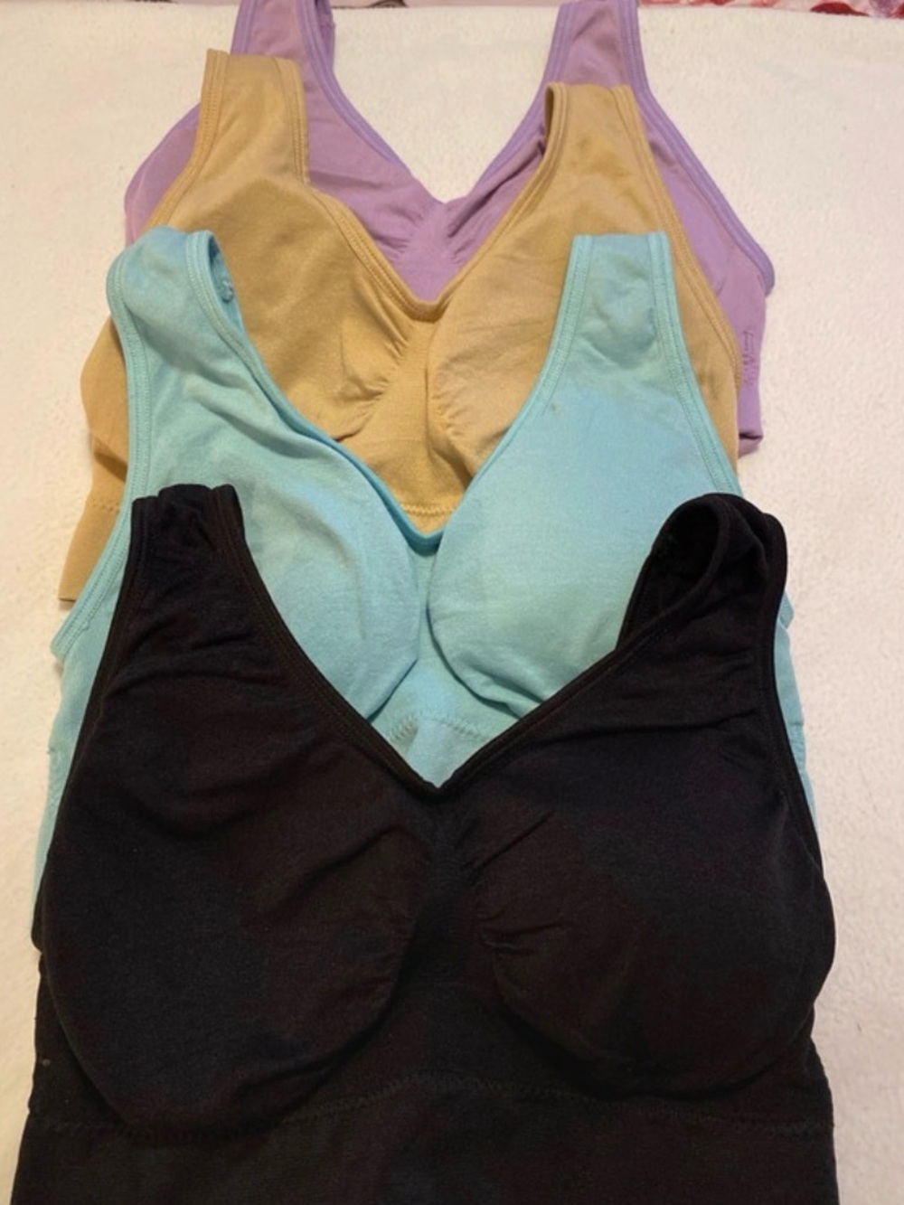 Light Aqua Seamless Padded Bralette